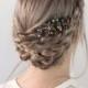 Lavender Flower Comb- Dried Flower Comb- Rustic Wedding Hair Comb- Boho Wedding Comb 