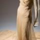 Wedding Dress 1937 Off White Ivory Cream 30s 40s Vintage Wedding Dress Sheer Net Vintage Fashion Style Color Photo Prin… 