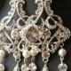 Rhinestone Vintage Bridal Wedding Chandelier By Luxedeluxe On Etsy 