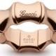 Gucci Bamboo 18-Karat Rose Gold Spring Ring #Ring #Gucci #Bamboo 