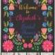 Mexican fiesta, printable welcome sign
