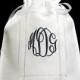 Lingerie bag personalized with monogram Bridal shower gift for her jfyBride Style 9843