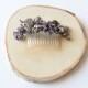 Dried flowers hair comb rustic hairpiece garden wedding natural boho floral comb bridal flower hair comb wedding accessory