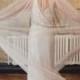 Soft wedding veil, silk style veil, full veil, wide veil, single tier veil, raw edge veil, English Net veil, simple wedding veil - 'BEAUTY'