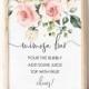 Blush Floral Mimosa Bar Sign - Printable Wedding Sign - Greenery Mimosa Bar Sign - Baby Shower Sign - Engagement Sign - Darcy Floral Pink