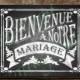 Bienvenue à notre mariage Chalkboard Wedding Sign - DIY Download and Print - Printable File