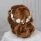 Beach Bridal Hairpiece Starfish Crown Wedding SeaShell Headpiece Pearls Halo Bride Wedding Hair Accessories Mermaid Hair vine comb