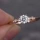 5mm Round Cut Moissanite Engagement Ring rose gold,Diamond Wedding ring band,marquise moissanite ring set promise bridal anniversary ring