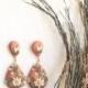 Embroidered collection (all clay)Statement dangles
