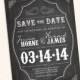 Vintage Chalkboard Save the Date  - Blackboard Invitation Design (good for card, postcard or magnet)