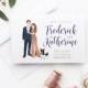 Save the Date Cards with Couple Portrait Drawing - Custom Illustrated Wedding Save the Date Idea - Fun Save the Date Cards  - The Penny