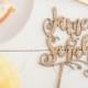 Personalised rustic wedding cake topper First names topper in script Mr & Mrs Custom wooden cake topper Name cake topper Engagement topper