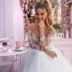 Discount 2019 Milla Nova Illusion Long Sleeves Tulle A Line Wedding Dresses Lace Applique Beaded Sweep Train Wedding Bridal Gowns Second Wedding Dresses Silver Wedding Dresses From Hjklp88, $121.31