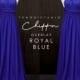TDY Royal Blue Chiffon Overlay Skirt for Maxi Long Convertible Dress / Infinity Dress / Wrap Dress / Bridesmaid Multiway Dress