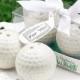 BeterWedding Ceramic Golf Ball Salt and Pepper Shaker Club Promotion Gifts (Set of 2)