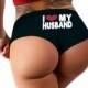 I Love My Husband Panties Sexy Funny Slutty Booty Shorts Bachelorette Party Gift Valentines Day Boy Short Panty Womens Underwear Lingerie