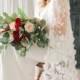 Flower Wedding Veil, Floral Veil, Fingertip Veil, Bridal Veil with Flowers