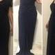 Vintage Stunning Navy Blue Formal Dress, Beaded Evening Dress, Prom Dress, Maid of Honor, Size 10, This is is for a Slender Person