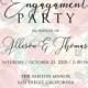 Red rose wedding invitation spring pink flower and greenery