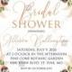 Bridal shower invitation Marsala peony rose pampas grass pdf custom online editor