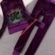 Juicy Couture JC Crystal Burst Velour Tracksuit 2227 2pcs Women Suits Purple