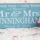 Sandy Toes Salty Kisses Mr. and Mrs., Wood Sign, Personalized Wedding Sign, Beach Wedding Sign,Wedding Gift, Beach Wedding Decor,Your Colors