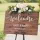 Wedding Welcome Sign - Wood Wedding Sign - Rustic Wedding Decor