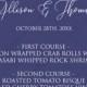 Wedding menu card pink peach peony hydrangea violet anemone eucalyptus greenery pdf custom online editor custom invitation