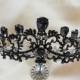 baroque headband Crown Bronze baroque tiara queen crown metal boho jewelry gold gothic hair clips evil queen crown noir black crown
