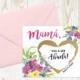 Scratch Off Mama, vas a ser Abuela! Card - Spanish Pregnancy Announcement Reveal We're Pregnant, Abuela Card w/ Metallic Envelope