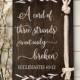 Cord of Three Strands Sign, Ecclesiastes 4:9-12, Alternative Unity Candle, Unity Ceremony Sign, Wedding Gift A