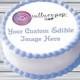 8" Round Custom edible cake topper, circle cake topper, edible cake image, custom edible topper, edible photo, custom edible cake image