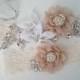 Ivory Lace Wedding Garter Set , Customizable Ivory Lace Garter Set, Toss Garter, Bridesmaid Gift, Prom, Wedding Gift-Style 760