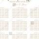 Seating Chart wedding watercolor greenery herbal template edit online 18x24 in pdf