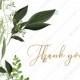 Thank you card greenery watercolor herbal template edit online 5.6x4.25 in pdf