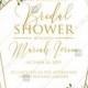 Bridal shower invitation watercolor greenery herbal template edit online 5x7 in pdf