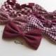 Red Burgundy Bow Tie, Mismatch Bow Tie, Burgundy Bow Tie, Ring Bearer Outfit, Wedding Bow Ties