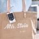 Bachelorette Mrs. Bag Personalized Jute Tote Bag,Custom Beach Bag,Personalized Gift for her, Gift For Bride,Bridal Totes,Bridal Shower Gift,
