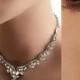 Bridal jewelry set, wedding jewelry, Bridal back drop necklace ,crystal jewelry, pearl jewelry,bridesmaid jewelry, Bridal necklace earrings