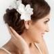 Magnolia Hair Flowers Bridal - Bridal Hair Piece - Magnolia Hair Flower Clip Set of 2 - Bridal Hair Accessories - Wedding Hair Accessories