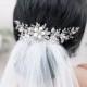 Wedding hair accessories Bridal hair piece Wedding headband Bridal back headpiece Crystal hairpiece Rhinestone headpiece Bridal Hair Jewelry