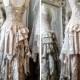 Gypsy wedding dress antique lace,bridal gown for faries, Bohemian lace wonder