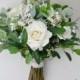 wedding flowers, wedding bouquet, bridal bouquet, silk bouquet, eucalyptus bouquet, artificial bouquet, boho bouquet, ivory, white, green