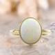 2 carat oval Opal ring opal engagement ring October Birthstone Solitaire Opal Ring 14k gold ring genuine opal Mom Ring