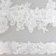 Wedding Garter Set,White Beaded Lace Garter Set,Bridal Wedding Grter,Wedding Garter Set, White Wedding Garter, Style No. 1805