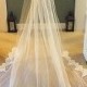 Cathedral Length Veil. With Lace and sequin detailing