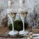 Rustic Wedding Champagne Flutes Rustic Wedding Champagne Glasses Wedding Toasting Flutes Wedding