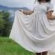 boho wedding dress, Tencel dress, long  circle dress, Boho linen dress, white boho dress, summer maxi dress, eco long dress, kundalini dress