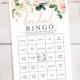 Bridal Shower Bingo Game - 60 Unique Game Sheets - Wedding Shower Game - Shower Bingo - Airy Blush - Bridal Bingo - Instant Download
