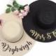 Personalized Floppy Beach Hat - Bachelorette Trip - Honeymoon